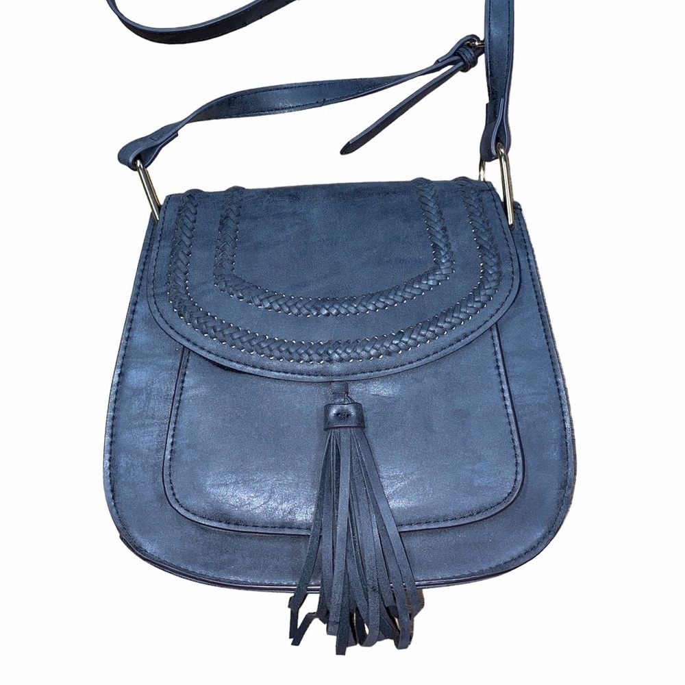 Franco Sarto grey boho tassel bag
